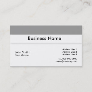 Einfache Visitenkartengestaltung Visitenkarte