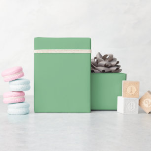 Einfache Vollfarbe schlicht Absinthe Pastellgrün Geschenkpapier