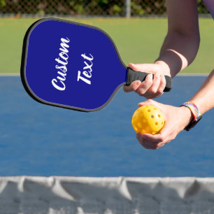 Einfache Vorlage für blaue und weiße Skripte Pickleball Schläger