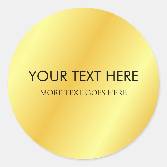 Einfache Vorlage für den Textnamen hinzufügen Runder Aufkleber (Vorderseite)