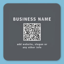 Einfache Vorlage für Ihren QR-Code | Dunkelgrau