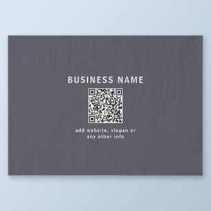 Einfache Vorlage für Ihren QR-Code   Dunkelgrau Seidenpapier