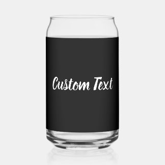 Einfache Vorlage für Schwarzweiß-Skripte Dosenglas