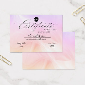 Einfache Vorlage für Zertifikate - Holografischer