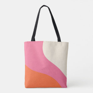 Einfache Waagen - Rosa, Orange und Creme Tasche