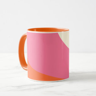 Einfache Waagen - Rosa, Orange und Creme Tasse