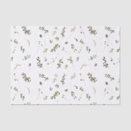 Einfache warme Winter Berry Wasserfarbe Weihnachte Seidenpapier