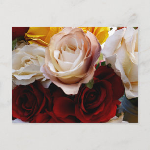 Einfache Wasserfarben-Blumen-Postkarte  Postkarte