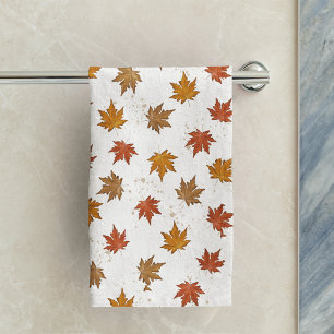 Einfache Wasserfarben Herbst Herbst lässt Minimali Handtuch