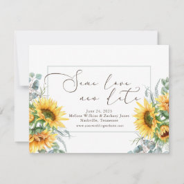 Einfache Wasserfarben Sonnenblume Dieselbe Liebe N Save The Date