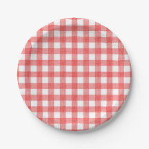 Einfache Wassermelone Gingham
