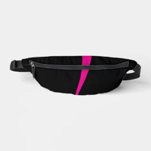Einfache Waves 2 in Magenta und Schwarz Bauchtasche