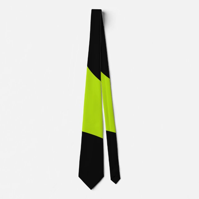 Einfache Waves in Lime Green Krawatte (Vorderseite)