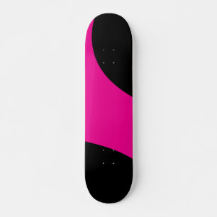 Einfache Waves in Magenta und Schwarz Skateboard