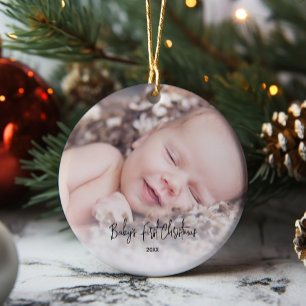 Einfache Weihnachten des Babys Keramik Ornament