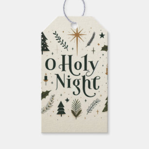 Einfache Weihnachten O Heilige Nacht Geschenkanhänger