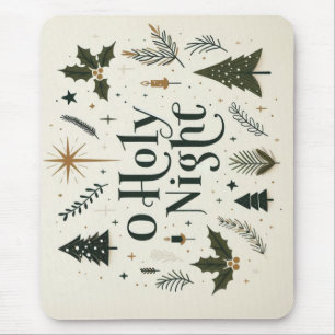 Einfache Weihnachten O Heilige Nacht Mousepad