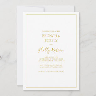 Einfache Weihnachten   Weißer Brunch und Brauchdus Einladung