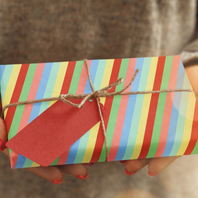 Einfache weihnachtliche farbige Streifen Seidenpapier (Christmas holiday tissue paper. )