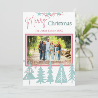 Einfache Weihnachts-Grußkarte Feiertagskarte