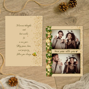 Einfache Weihnachtsbälle 2 Foto Urlaubskarte