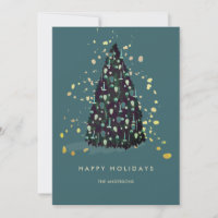 Einfache Weihnachtsbaum-aquamarine