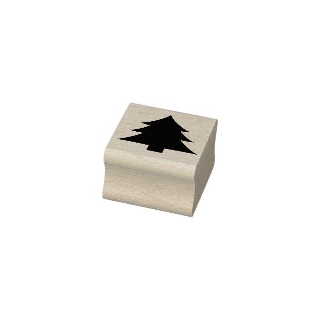 Einfache Weihnachtsbaumbuchung Gummistempel (Stempel)
