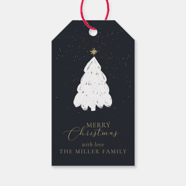 Einfache Weihnachtsbaummarke der Marine Geschenkanhänger (Vorderseite)