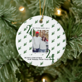 Einfache Weihnachtsfeier Foto Ornament