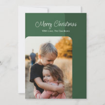Einfache Weihnachtsfotokarte