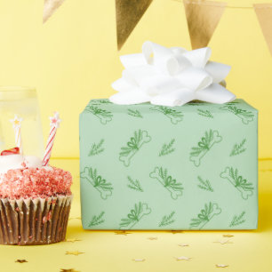 Einfache Weihnachtspatrone Geschenkpapierrolle Geschenkpapier