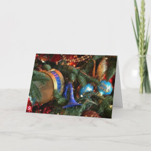 Einfache Weihnachtsschmuckkarte Feiertagskarte