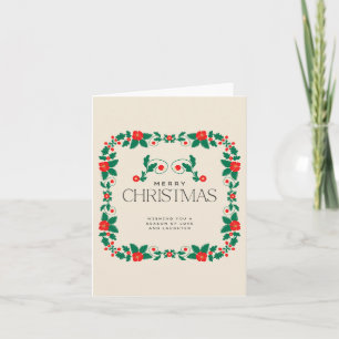 Einfache Weihnachtswahnkarte Karte