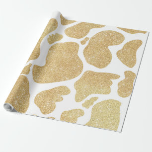 Einfache, weiße, große Kuhstrümpfe Tierdruck Geschenkpapier