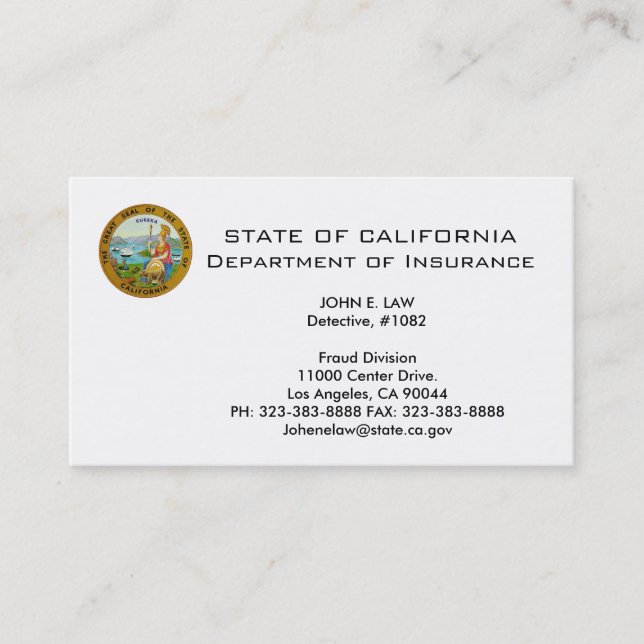 Einfache weiße LEO-Visitenkarte Visitenkarte (Vorderseite)