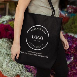 Einfache, weiße Logo-Website für Großunternehmen Tasche