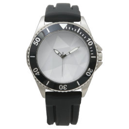 Einfache, weiße, moderne, trendige, coole Abbildun Armbanduhr