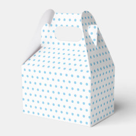 Einfache, weiße Punkte-Muster auf Baby Blue Geschenkschachtel
