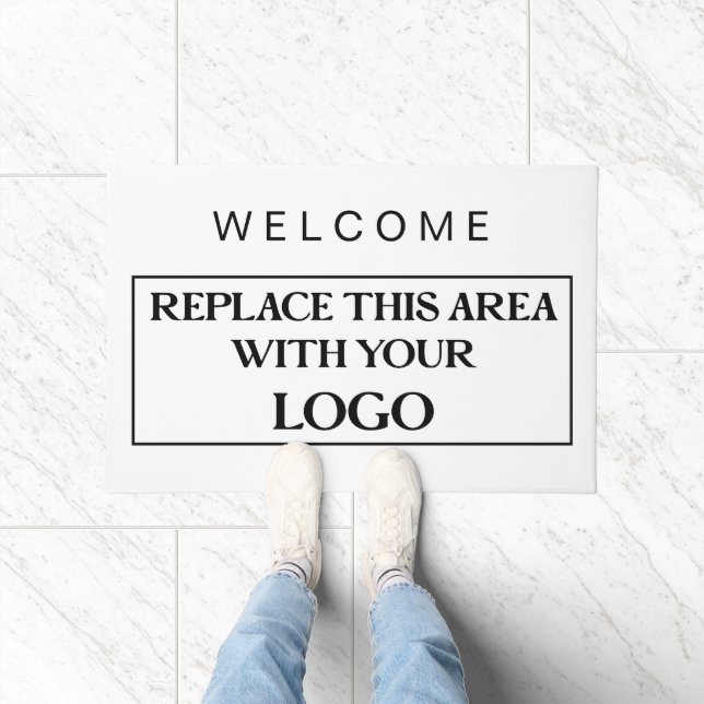Einfache Welcome-Business-Logo-Gesellschaft jeder  Fußmatte (Indoor)