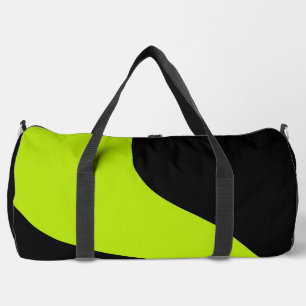 Einfache Wellen in Limettengrün Duffle Bag