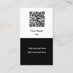 Einfache Werbe-QR-Code-Geschäftskarten vertikal Visitenkarte