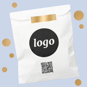 Einfache Werbe-QR-Code-Papiertüte für Logo-Geschäf Geschenktütchen