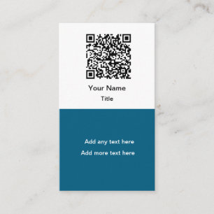 Einfache Werbe-QR-Code-Visitenkarten vertikal Visitenkarte