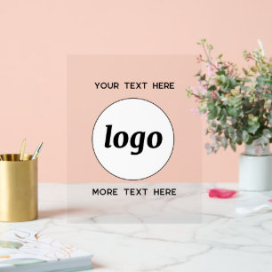 Einfache Werbeaktion für Logos Acrylschild