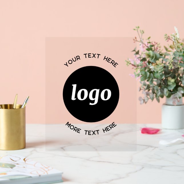 Einfache Werbeaktion für Logos Acrylschild (Hochzeit)