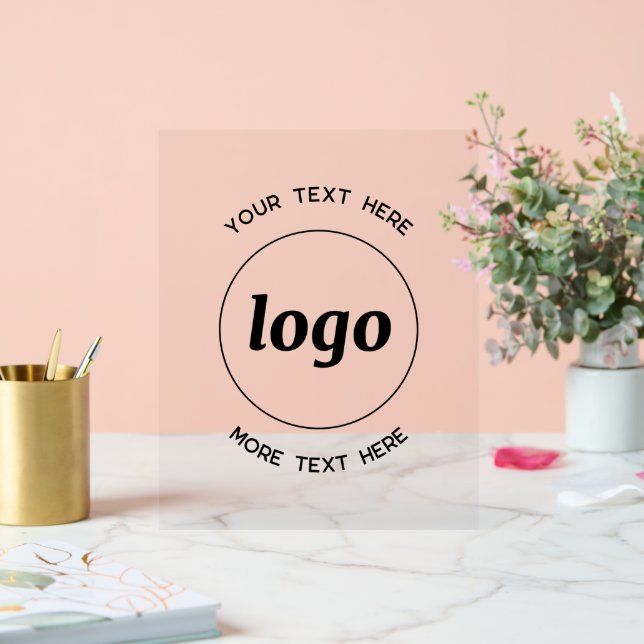 Einfache Werbeaktion für Logos Acrylschild (Hochzeit)