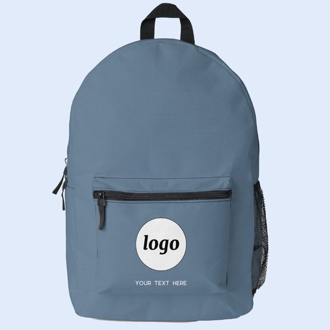 Einfache Werbeaktion für Logos Bedruckter Rucksack (Simple logo with custom text business promotional backpack)