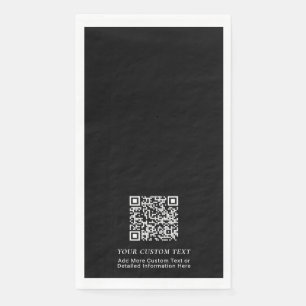 Einfache Werbung für kundenspezifischen QR-Code Serviette