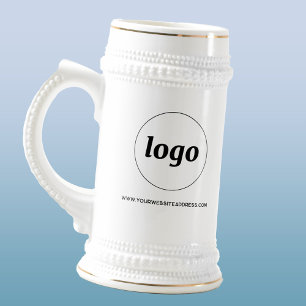 Einfache Werbung für Logos und Texte Bierglas
