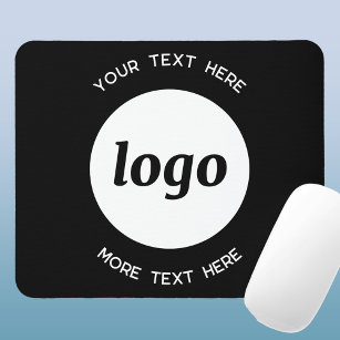 Einfache Werbung für Logos und Texte Mousepad